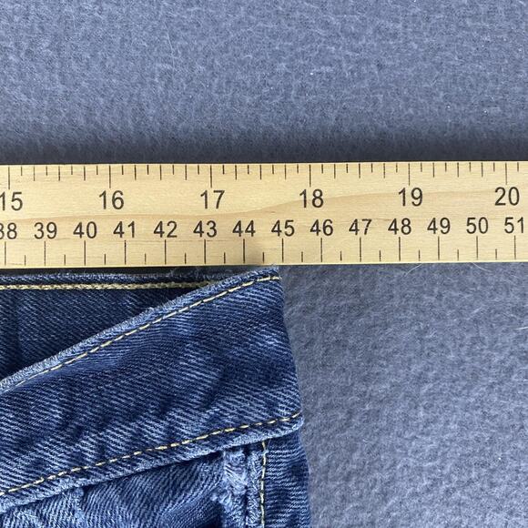 Levis 569 Jeans Mens 35x28 Blue Loose Straight Leg Distressed Denim 100% Cotton - Picture 8 of 14